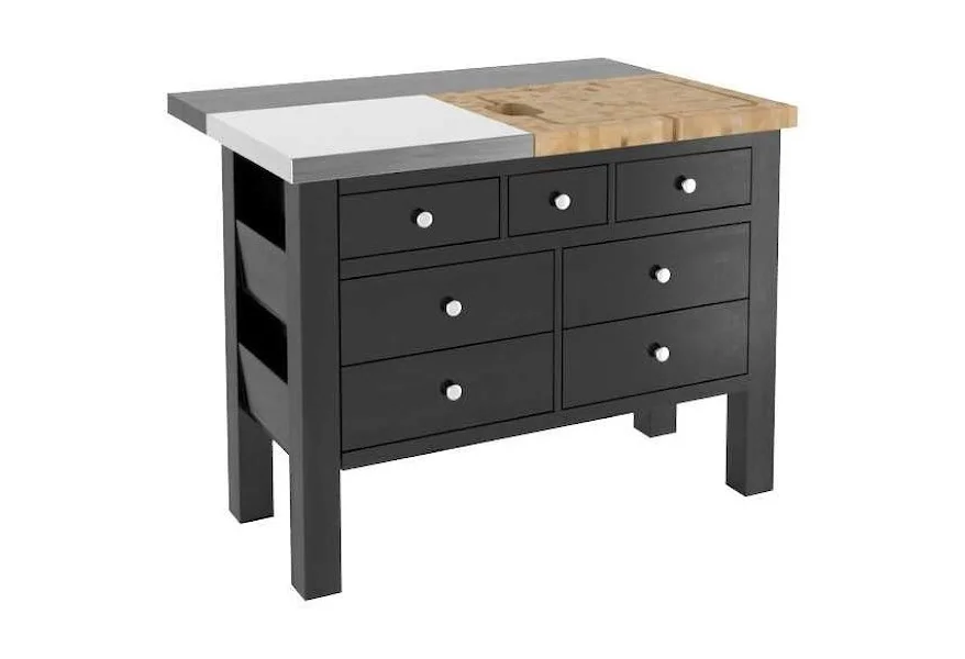 Gourmet Customizable Kitchen Island by Canadel at Esprit Decor Home Furnishings